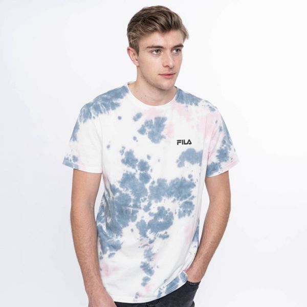 Fila Tričká Panske Siva / Ruzove - Mono Noose Tie Dye Vypredaj - Slovakia 63192-OGHK